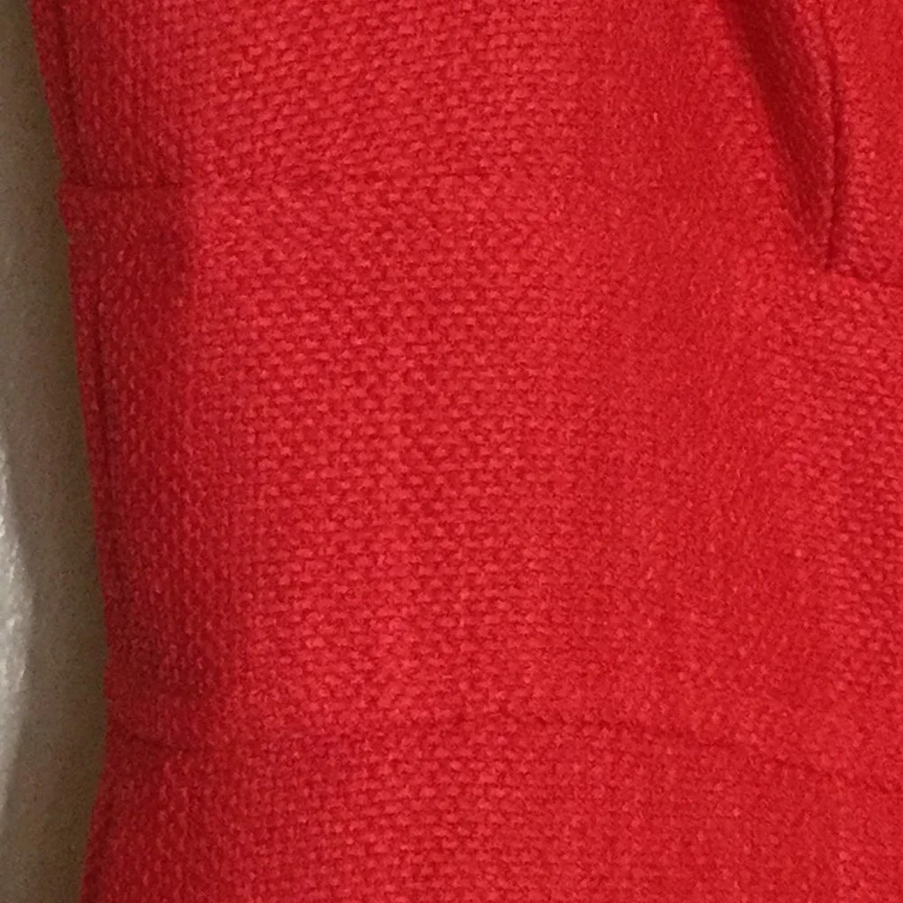 Muse Red Embellished Collar Sleeveless Dress - Picture 5 of 11